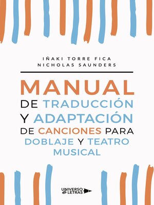 cover image of Manual de traducción y adaptación de canciones para doblaje y teatro musical